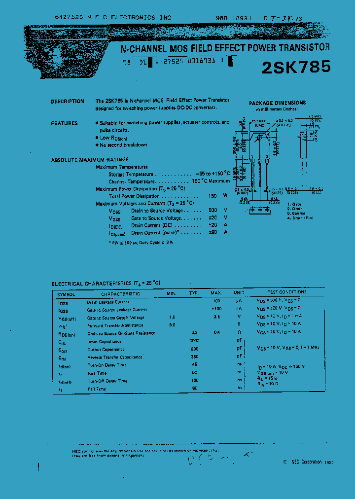 2SK785_12578.PDF Datasheet