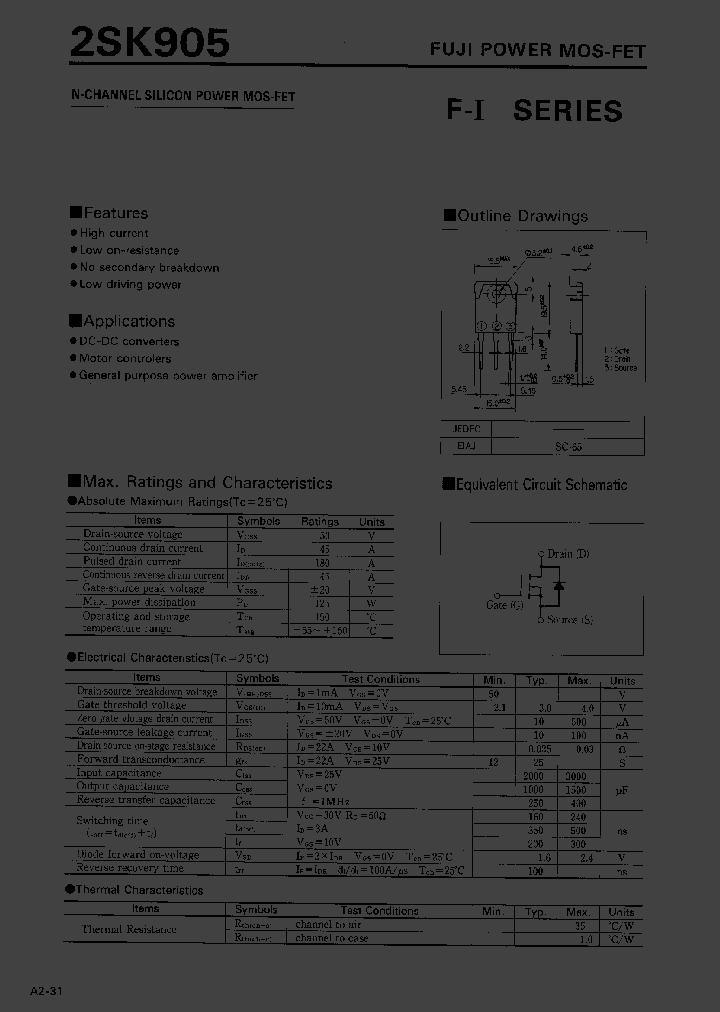 2SK905_12630.PDF Datasheet