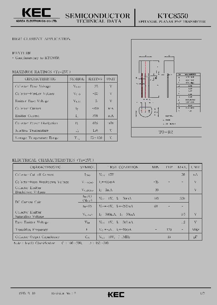 KTC8550_71022.PDF Datasheet