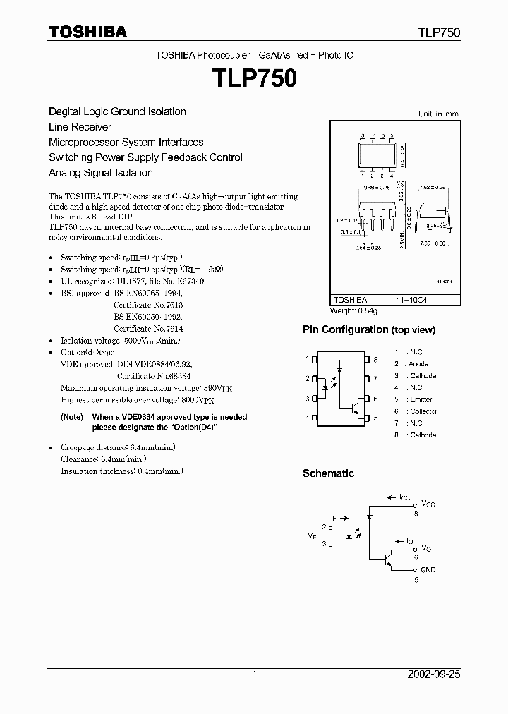 TLP750_4301.PDF Datasheet