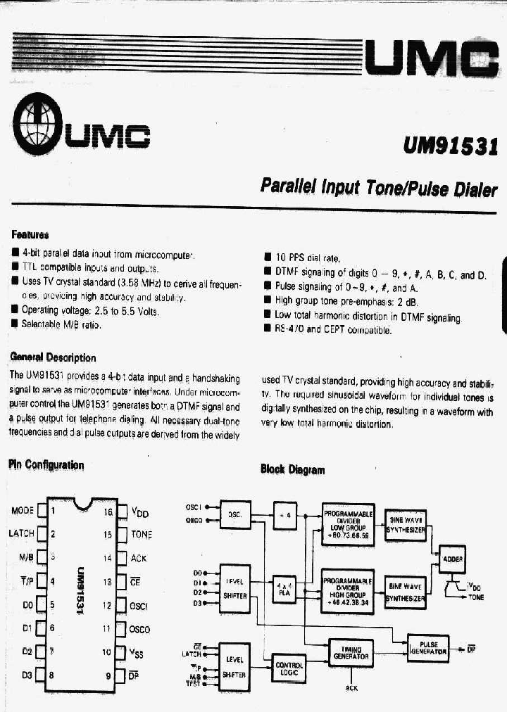 UM91531_158748.PDF Datasheet