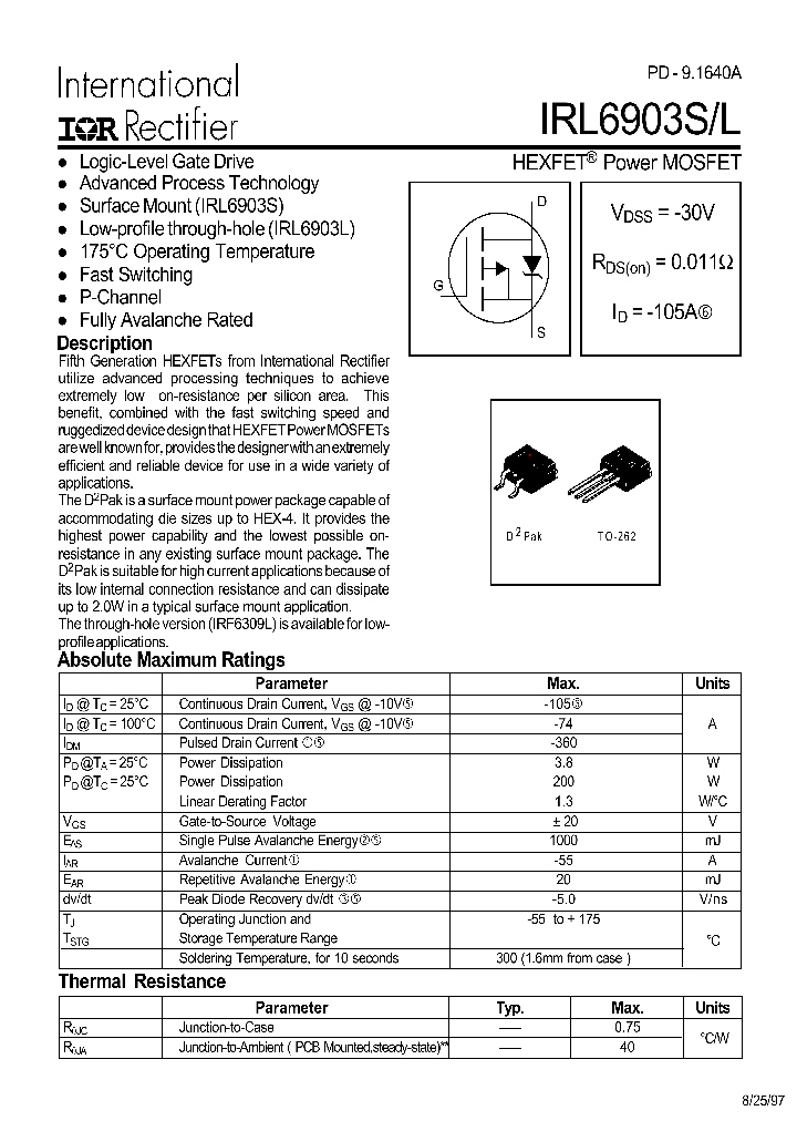 IRL6903L_239485.PDF Datasheet