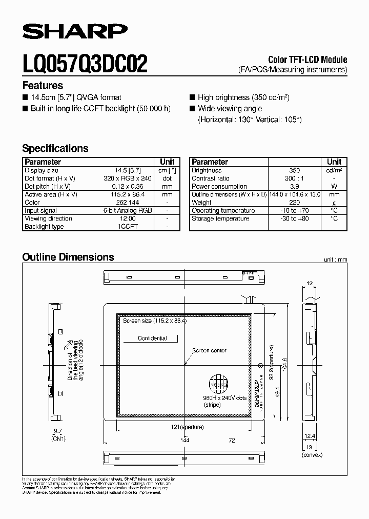 LQ057Q3DC0_304438.PDF Datasheet