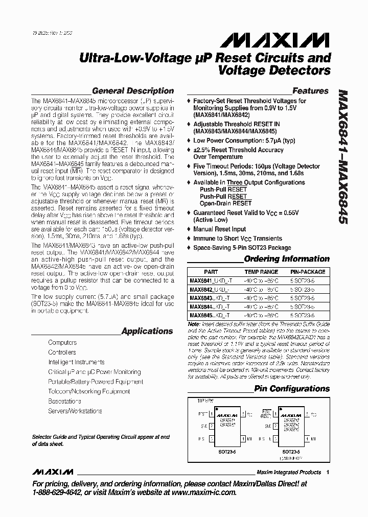 MAX6842_276165.PDF Datasheet