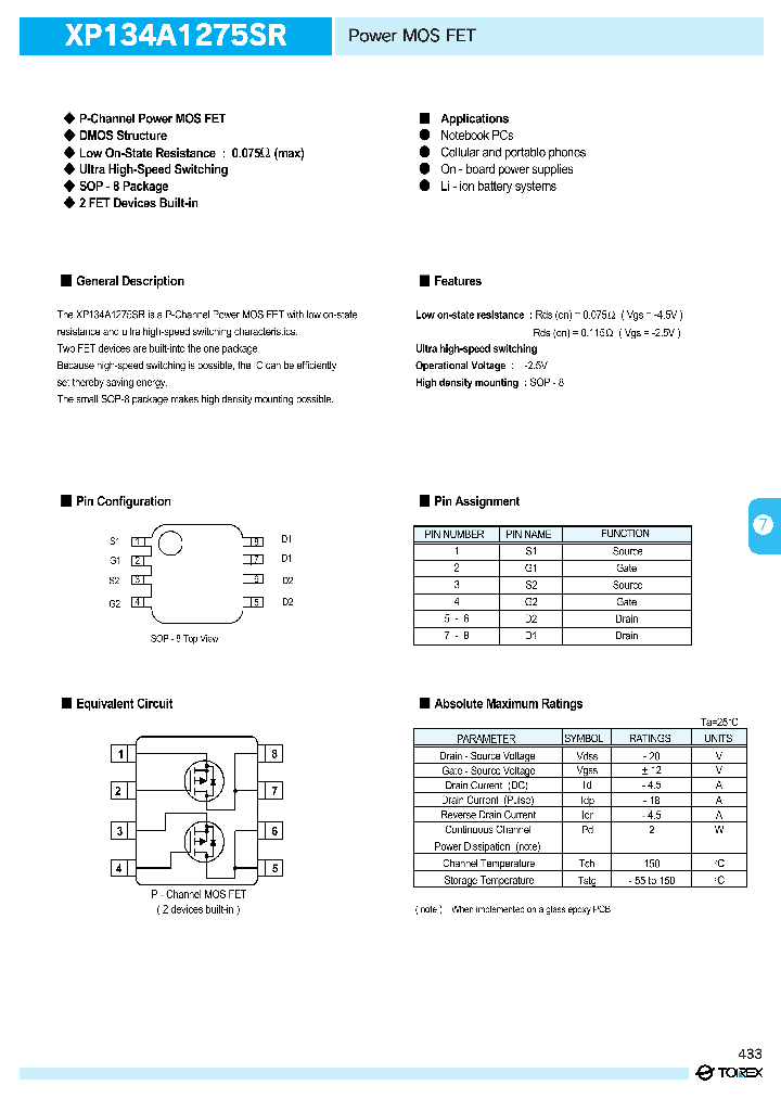 XP134A1275SR_294067.PDF Datasheet