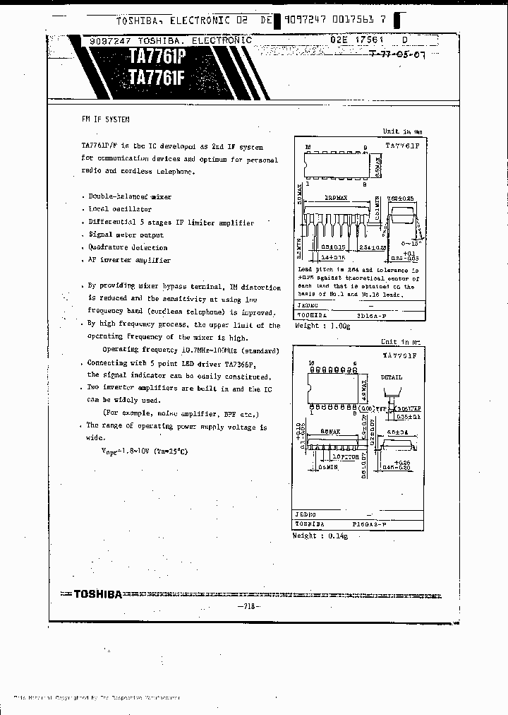 TA7761_231956.PDF Datasheet