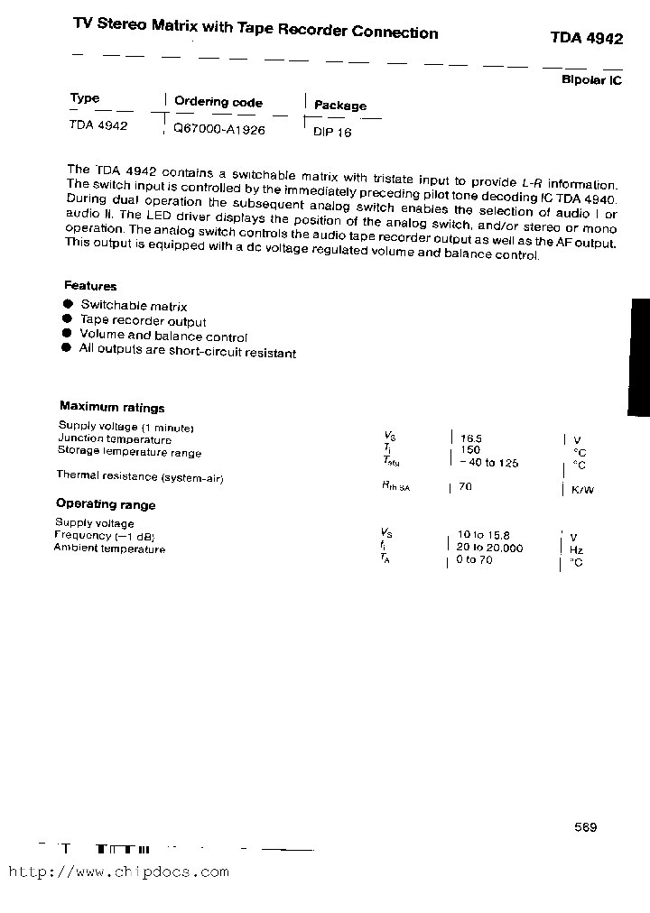 TDA4942_235700.PDF Datasheet