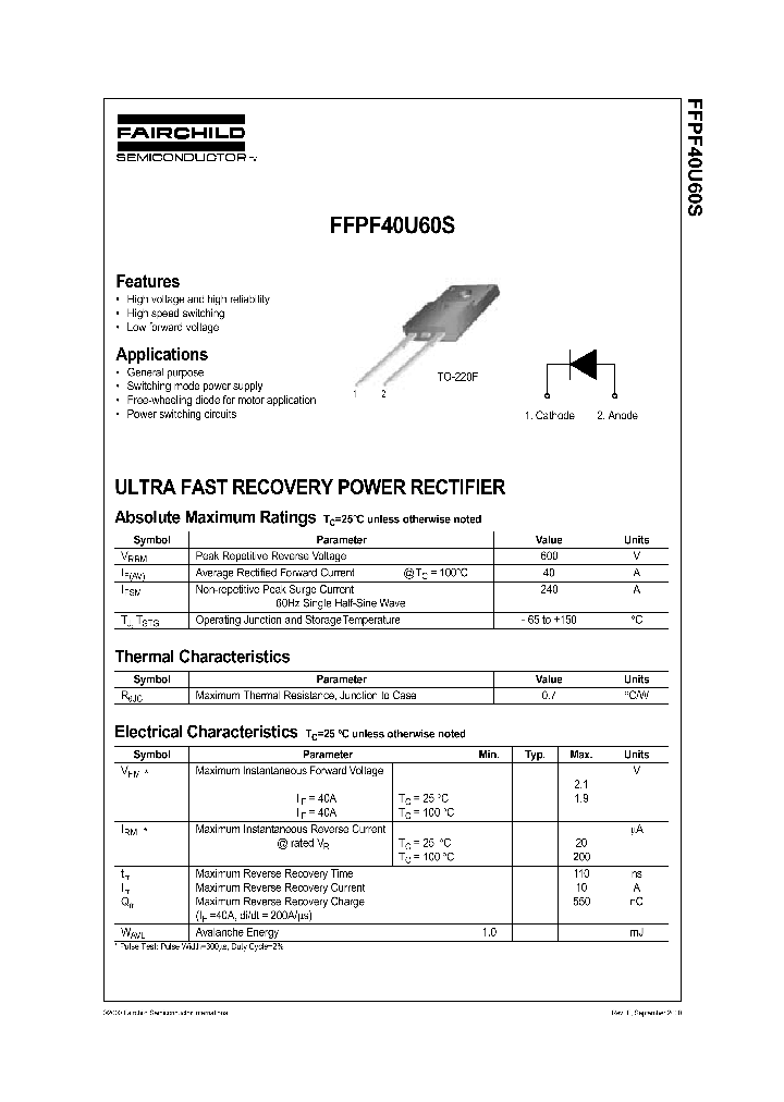 FFPF40U60S_269112.PDF Datasheet