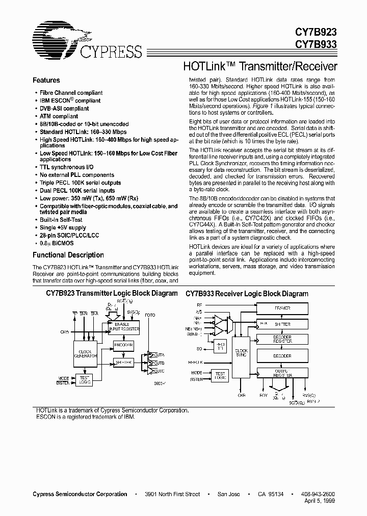 CY7B923_329904.PDF Datasheet