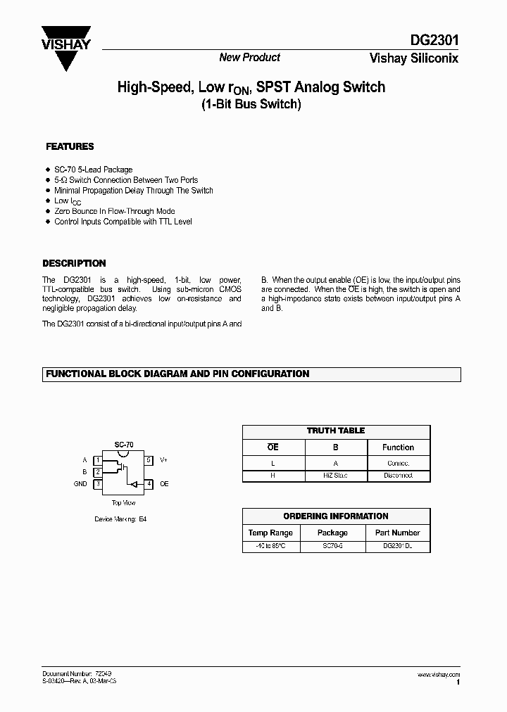 DG2301DL_385555.PDF Datasheet