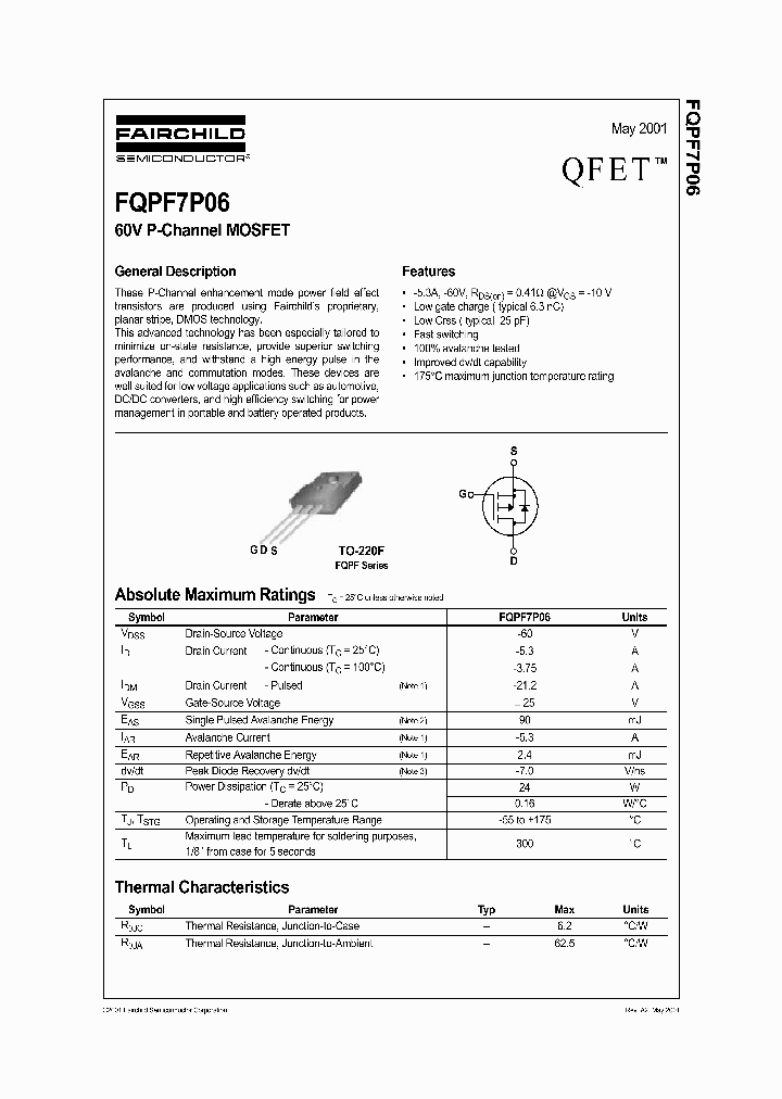 FQPF7P06_337662.PDF Datasheet