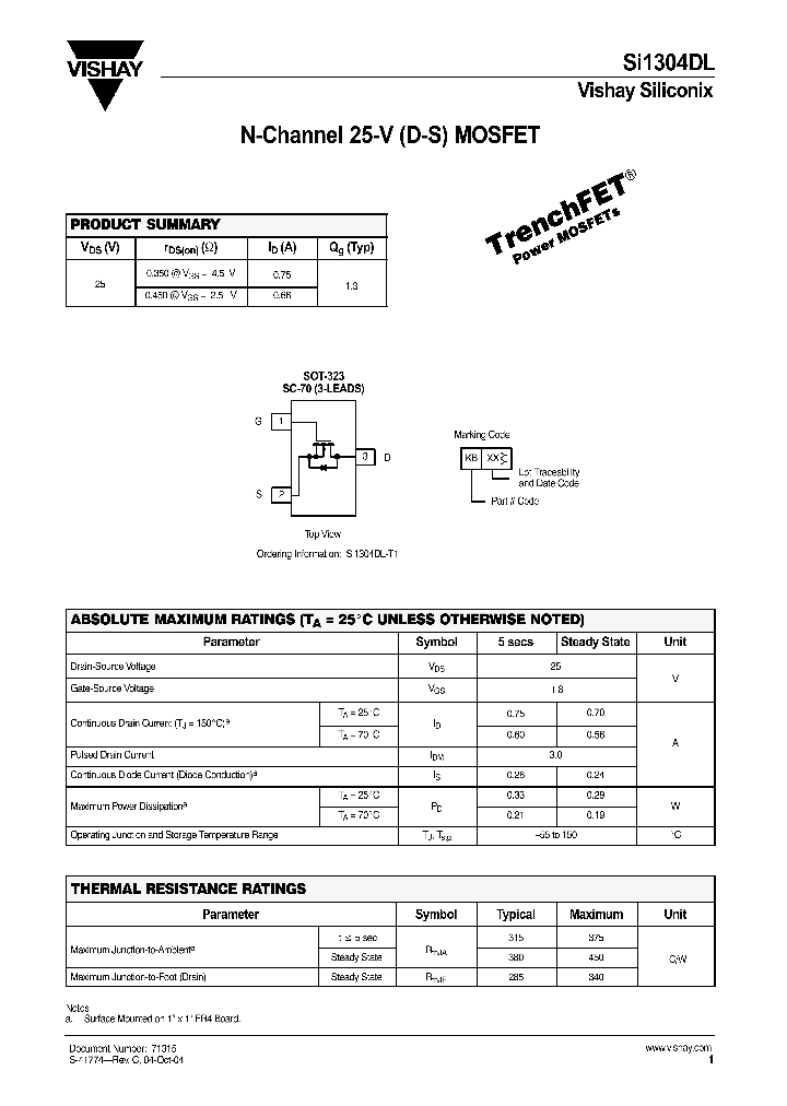 SI1304DL_355772.PDF Datasheet