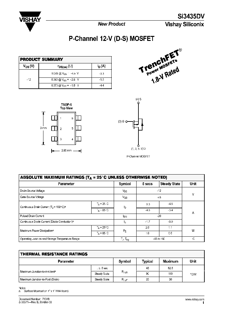 SI3435DV_306298.PDF Datasheet