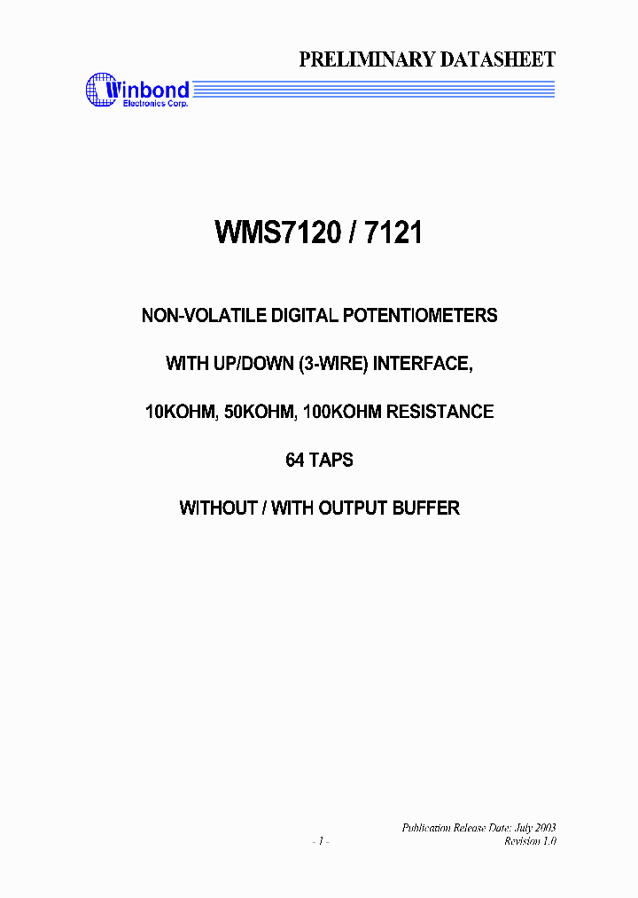WMS7120_321573.PDF Datasheet