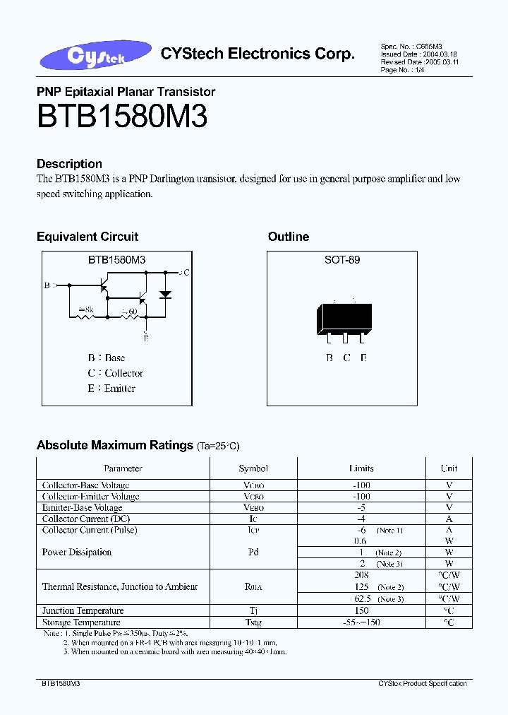BTB1580M3_402901.PDF Datasheet