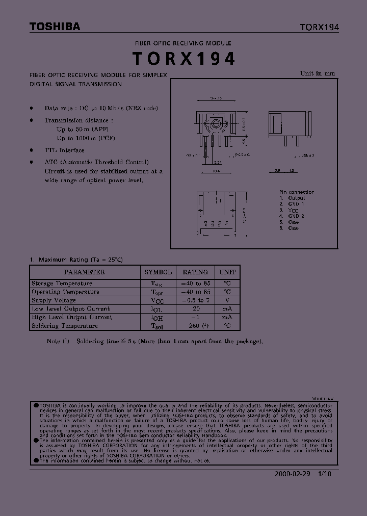 TORX194_421278.PDF Datasheet