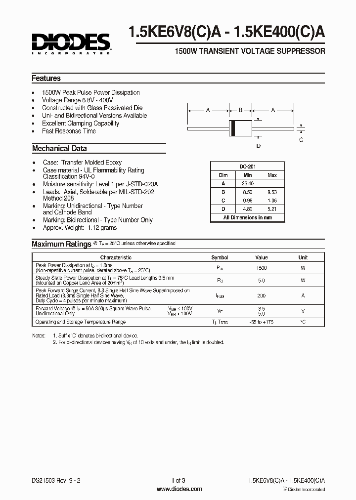 15KE540A_470282.PDF Datasheet