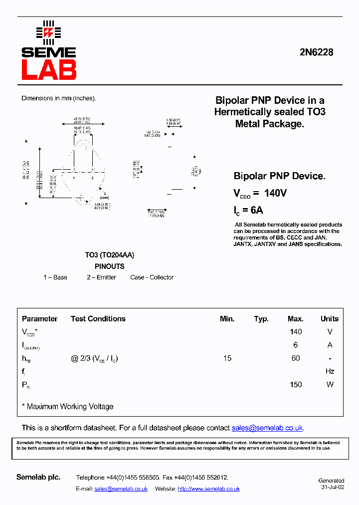2N6228_440880.PDF Datasheet