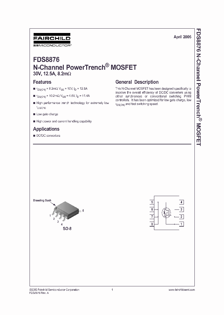 FDS8876_484974.PDF Datasheet