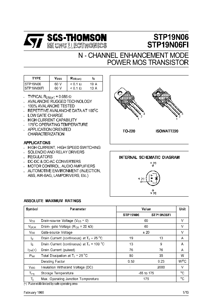 STP19N06FI_471165.PDF Datasheet