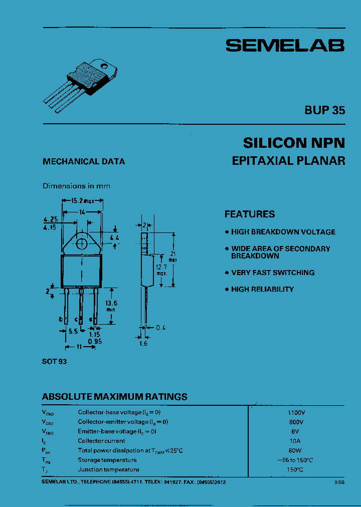 BUP35_526533.PDF Datasheet