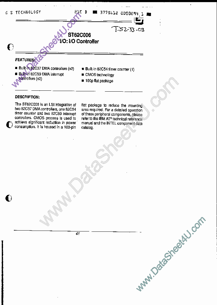 ST62C006_488622.PDF Datasheet