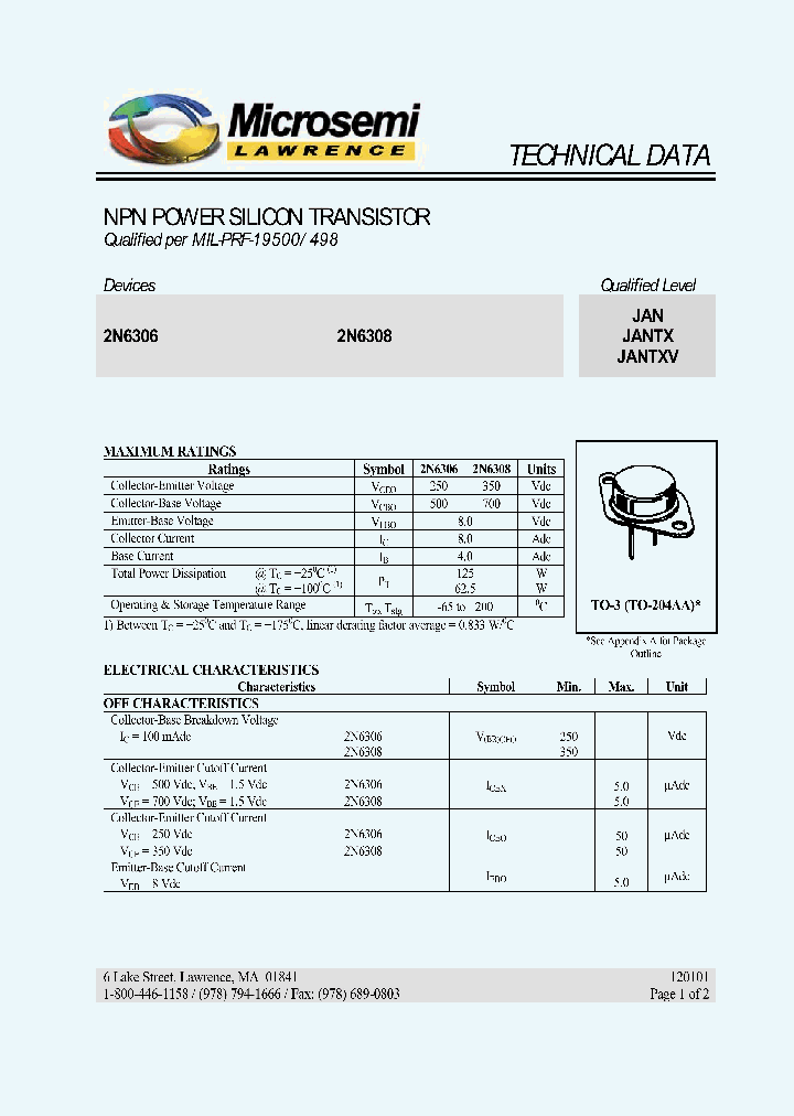 2N6306_709395.PDF Datasheet