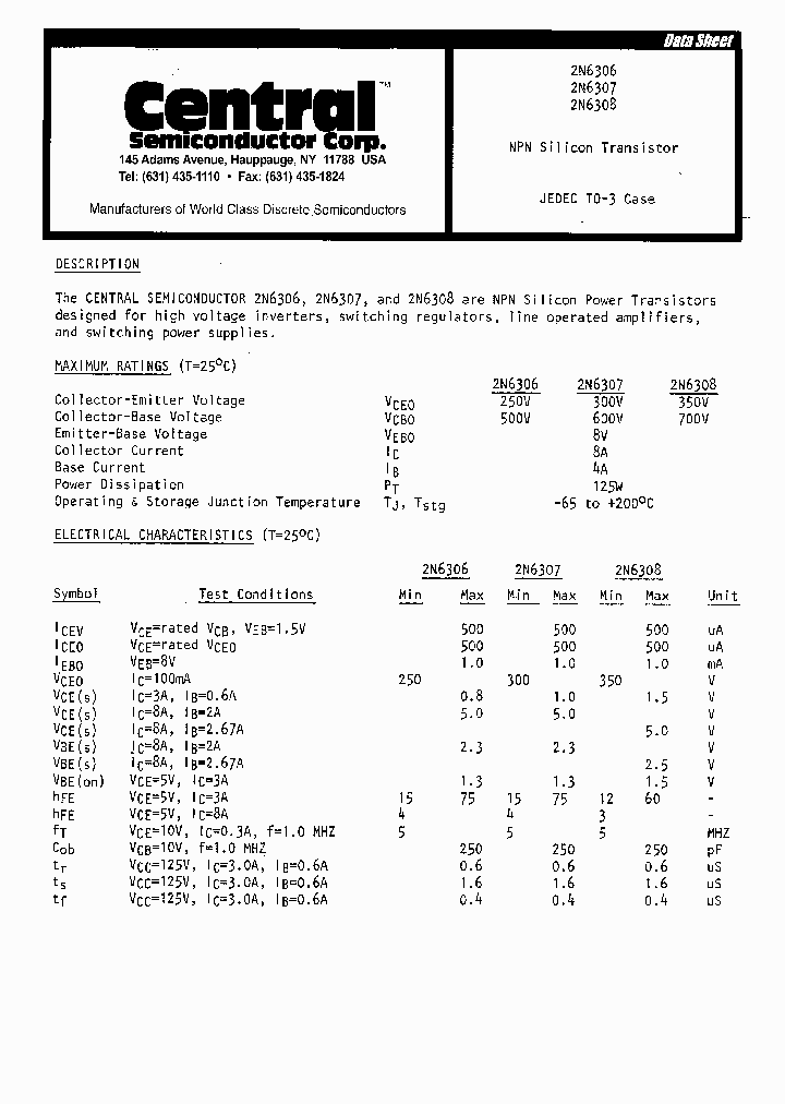 2N6306_709396.PDF Datasheet