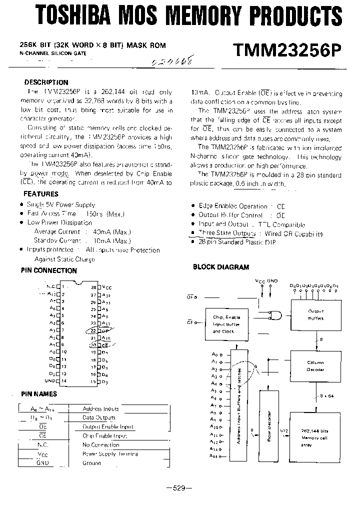 TMM23256P_570209.PDF Datasheet