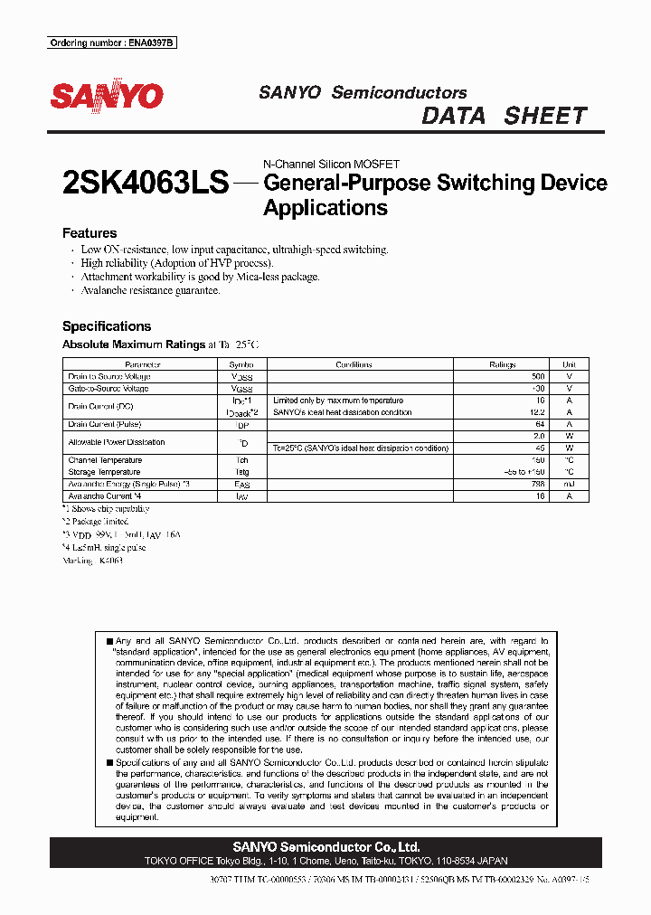 2SK4063LS_1019637.PDF Datasheet