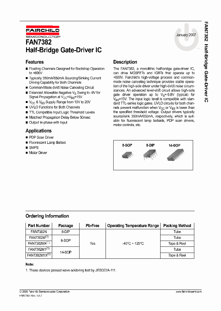 FAN7382M_684880.PDF Datasheet