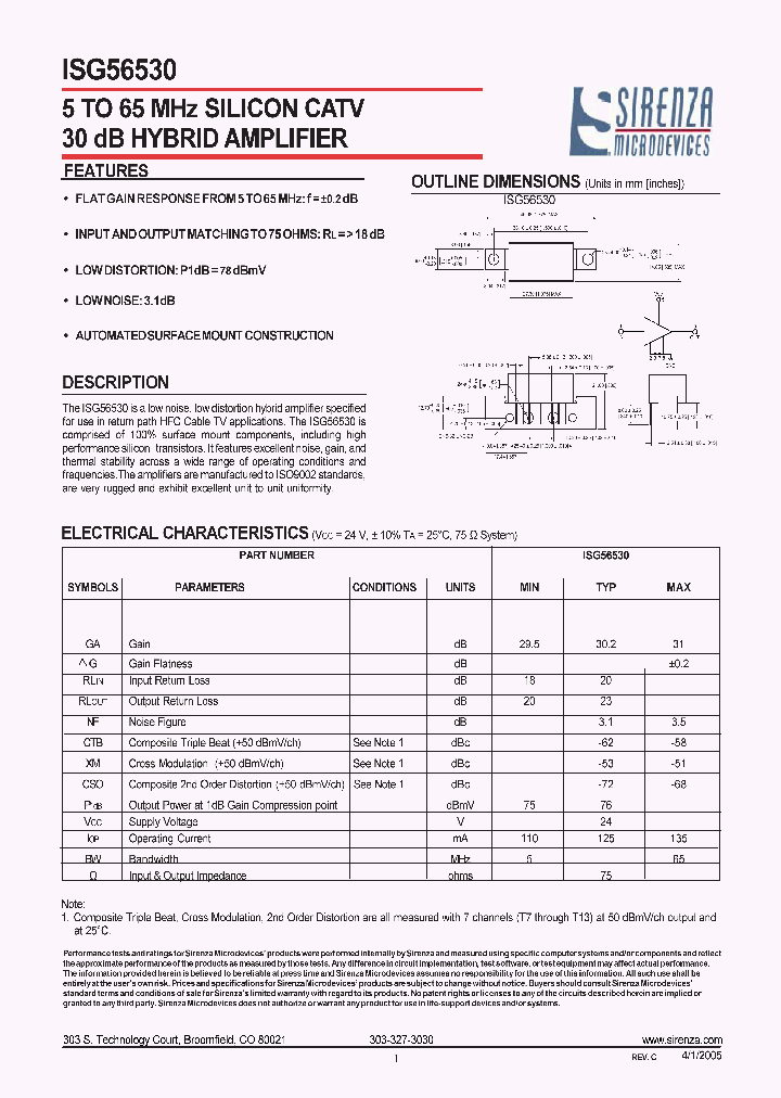 ISG56530_653138.PDF Datasheet