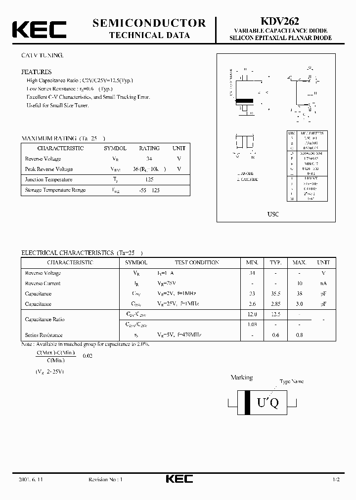 KDV262_875201.PDF Datasheet