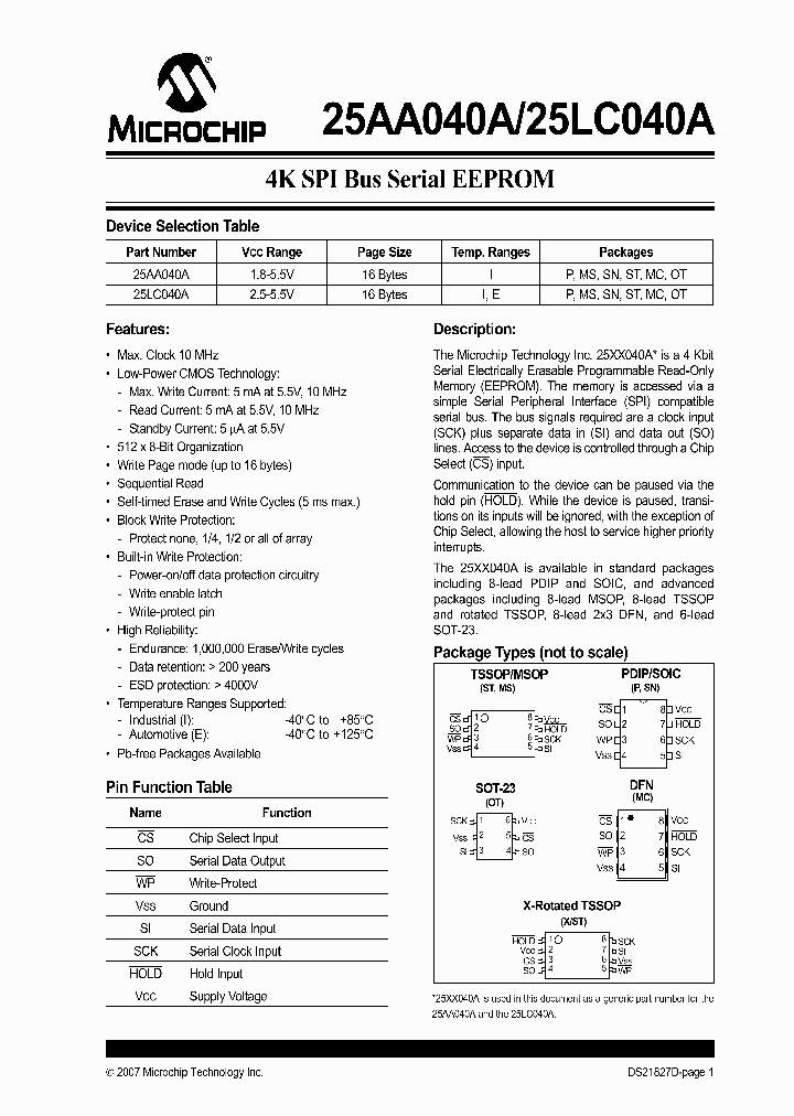 25LC040AXT-IST_1193226.PDF Datasheet