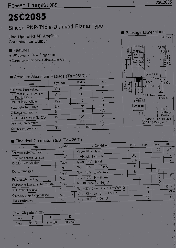 2SC2085_1032450.PDF Datasheet