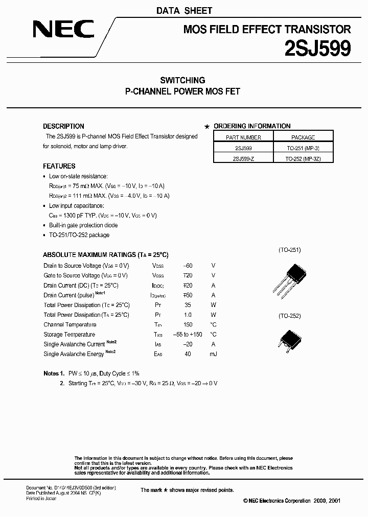 2SJ599-Z_1188293.PDF Datasheet