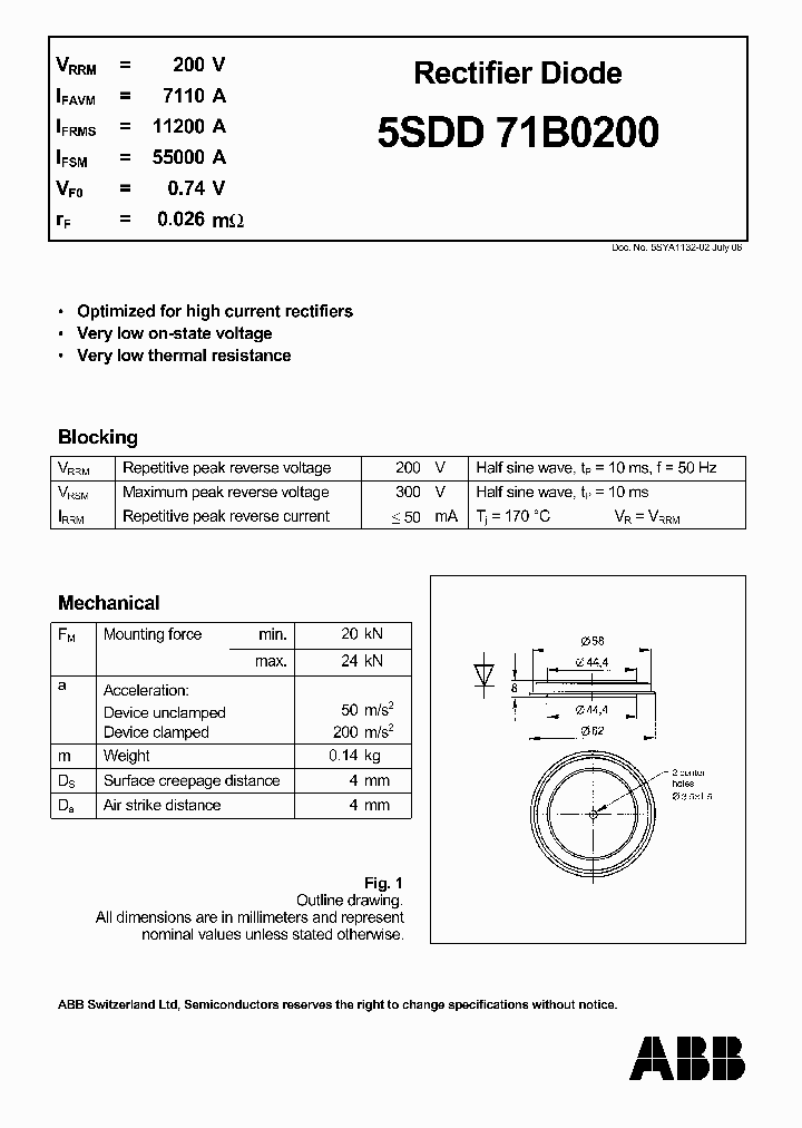 5SDD71B0200_1200776.PDF Datasheet