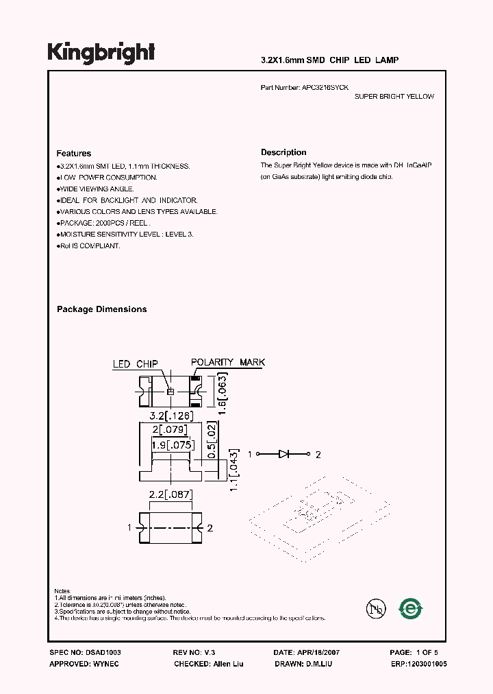 APC3216SYCK_1210729.PDF Datasheet