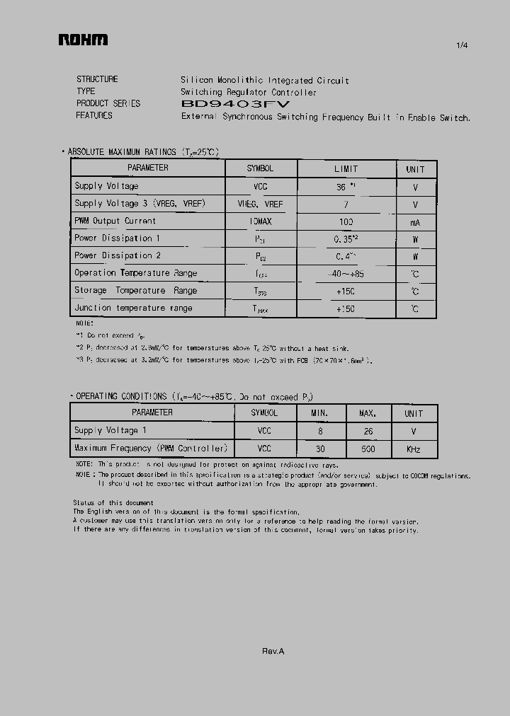 BD9401FV_1160421.PDF Datasheet