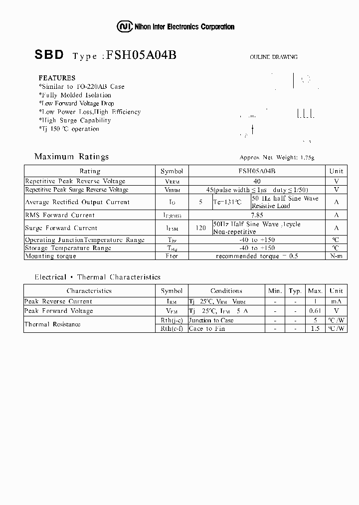 FSH05A04B_1242909.PDF Datasheet