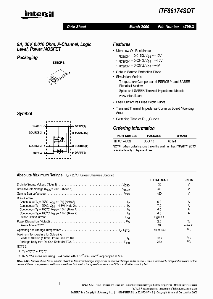 ITF86174SQT_1257867.PDF Datasheet