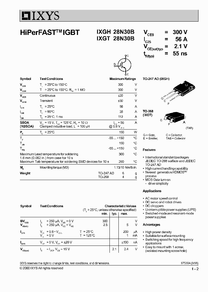 IXGT28N30B_1258179.PDF Datasheet