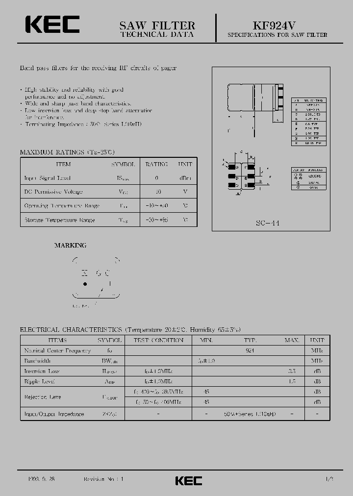 KF924V_1260283.PDF Datasheet