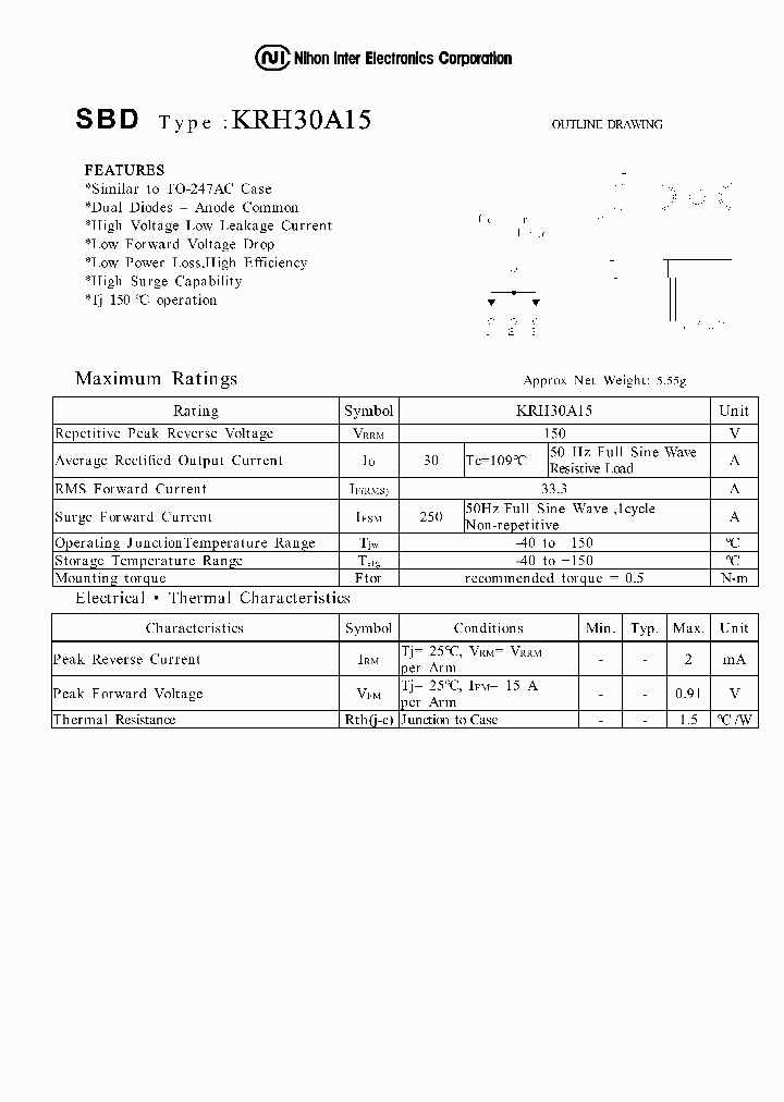 KRH30A15_1260974.PDF Datasheet