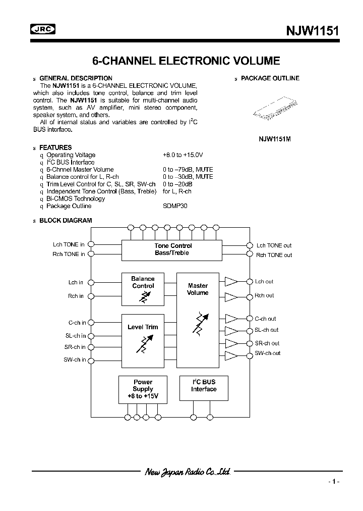 NJW1151M_1289258.PDF Datasheet