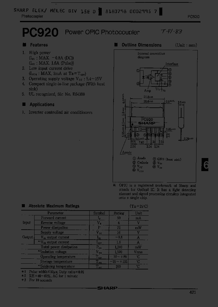 PC920_1157178.PDF Datasheet