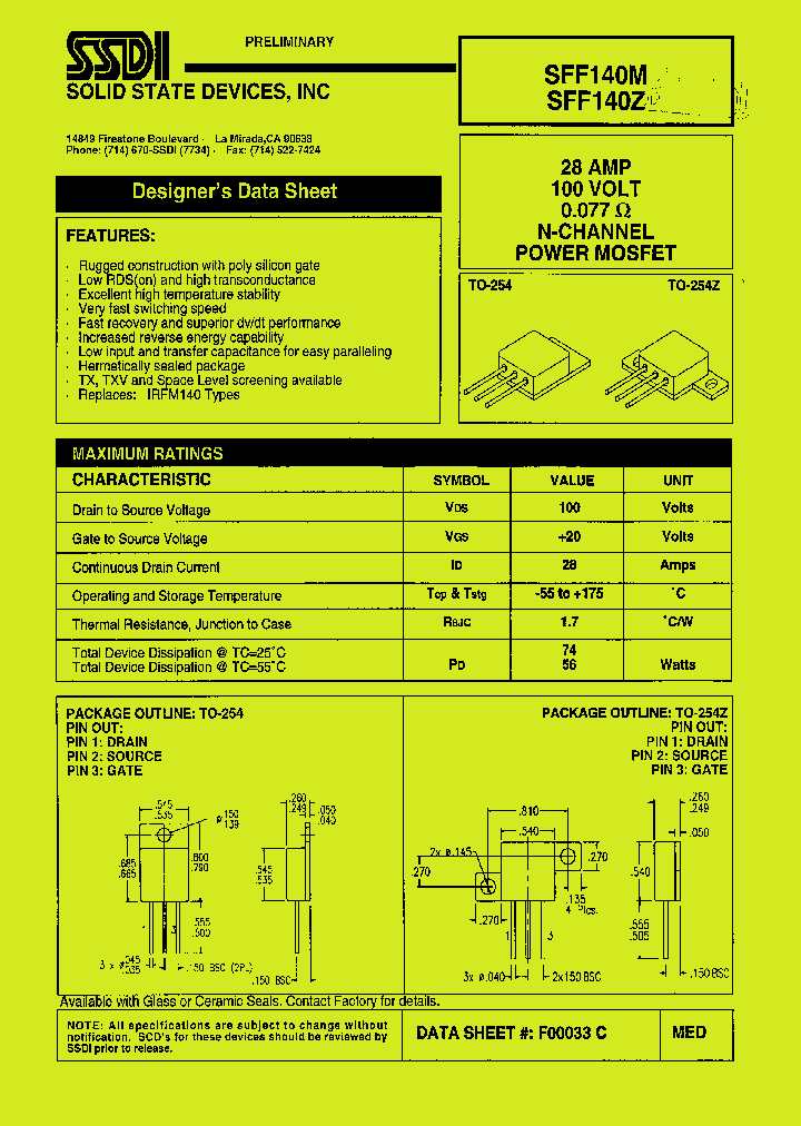 SFF044Z_1307418.PDF Datasheet