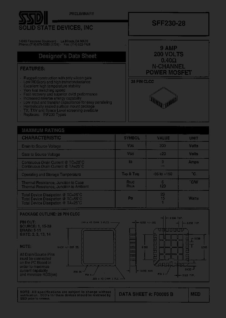 SFF230-28_1307459.PDF Datasheet