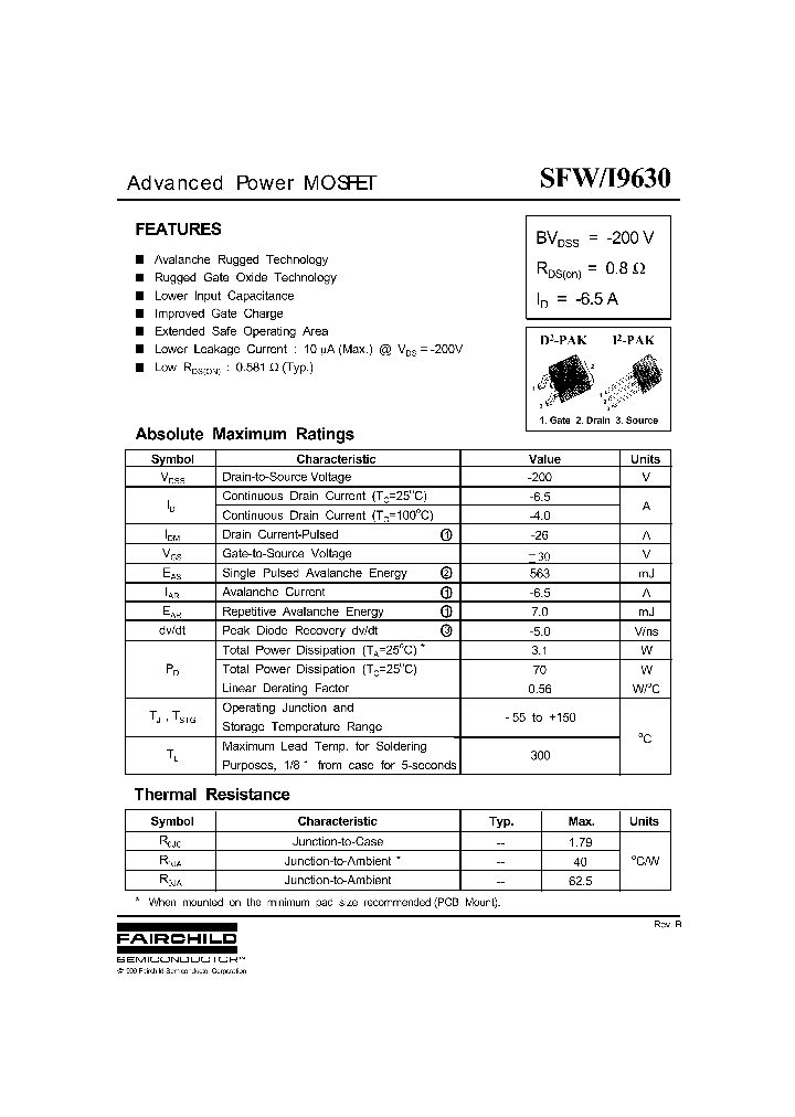 SFWI9630_1307893.PDF Datasheet