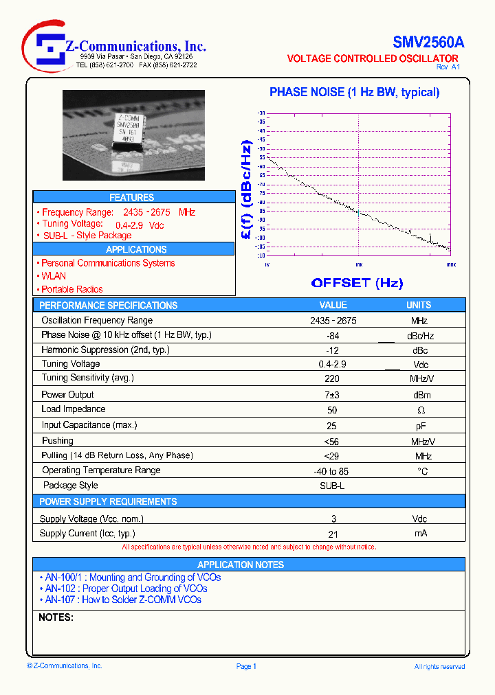 SMV2560A_1311721.PDF Datasheet